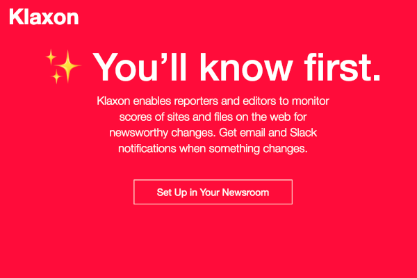 Tracking Webpage Changes and Breaking News With Klaxon